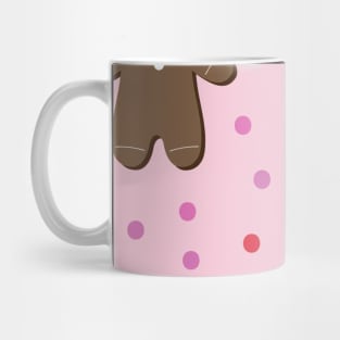 Cute Gingerbread Man Vector Kids Pattern Seamless Mug